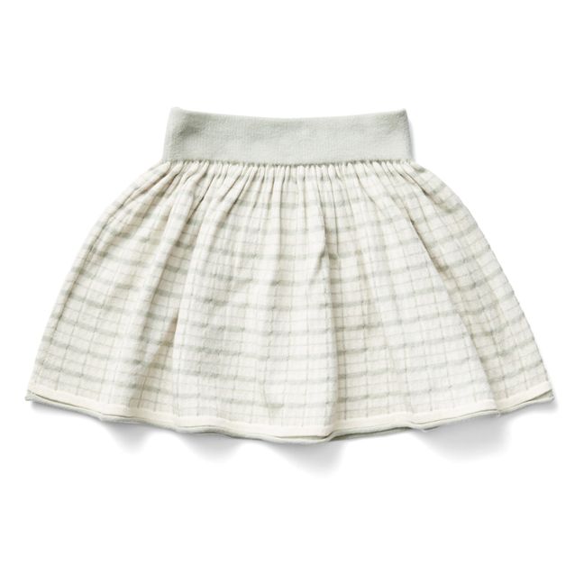 Netty Organic Pima Cotton Knit Skirt | Grey blue