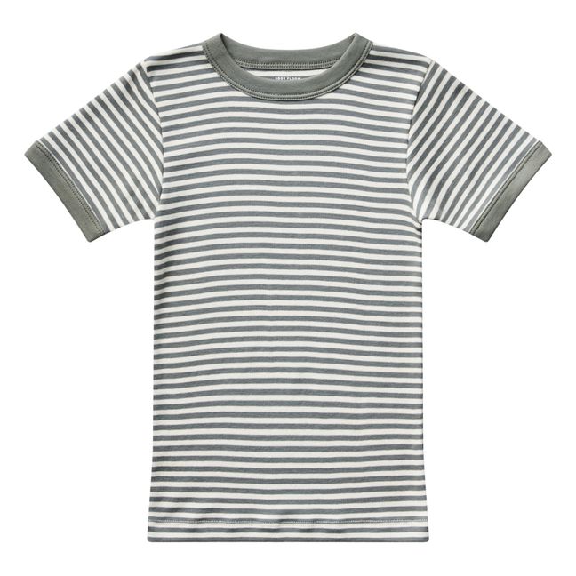 T-Shirt Coton Pima Bio Rayé Gym | Seidenfarben