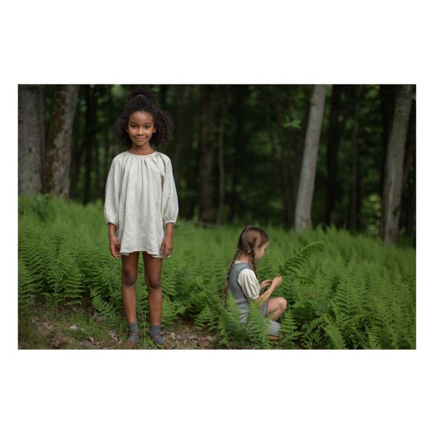 Soor Ploom - Organic Cotton Peasant Tunic - Ecru | Smallable