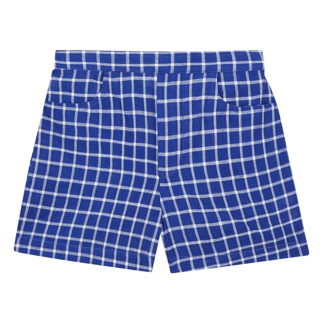 Checked Shorts | Azul Marino