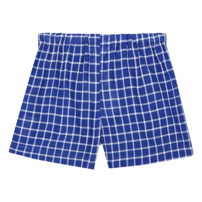 Checked Shorts | Azul Marino