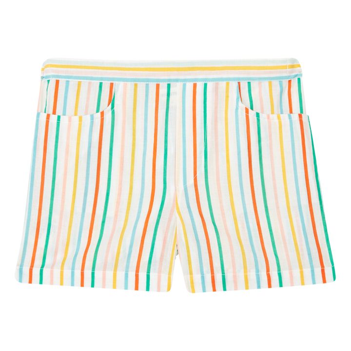 Striped Shorts | Ecru- Product image n°0