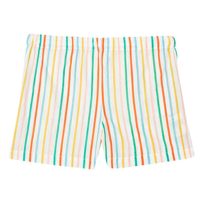 Striped Shorts | Ecru