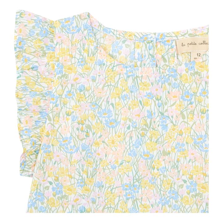 Liberty Print Flounce Blouse | Yellow- Product image n°1