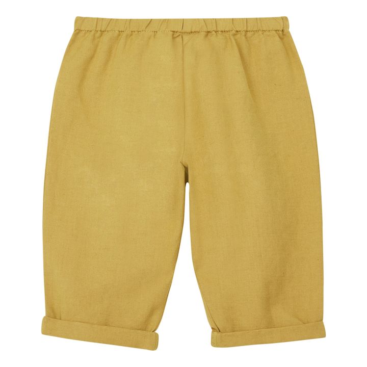 Bandy Linen Harem Pants | Ochre- Product image n°0