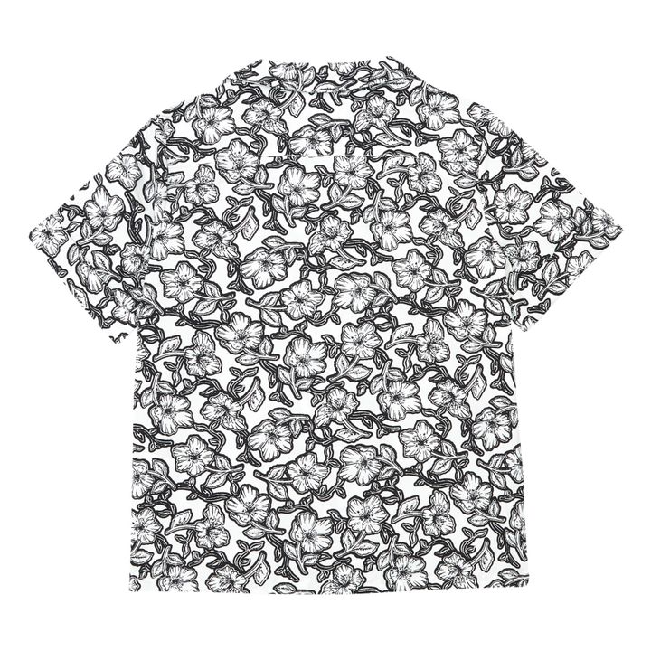 kurzärmeliges Hemd Blumenmuster Steve | Schwarz- Produktbild Nr. 2