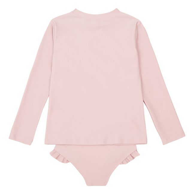 Maillot de Bain 2 Pièces T-Shirt Anti-UV + Culotte Ainoa | Dusty Pink