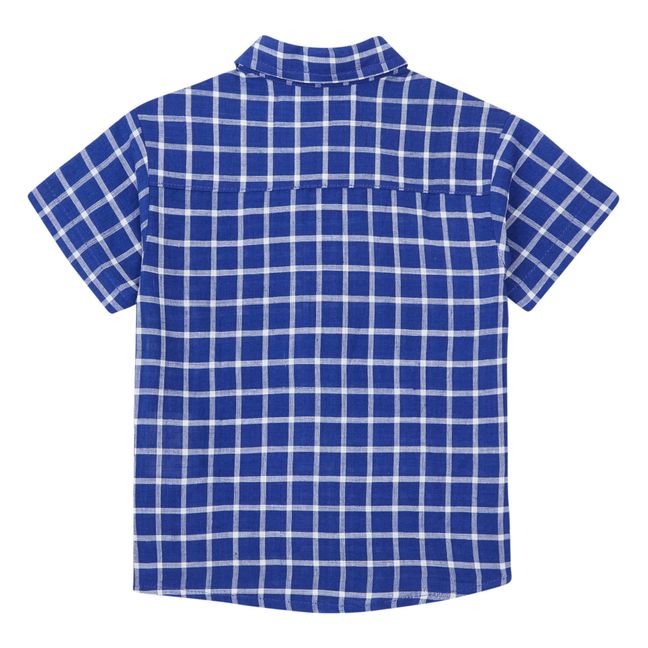 Boys Checked Shirt | Navy blue