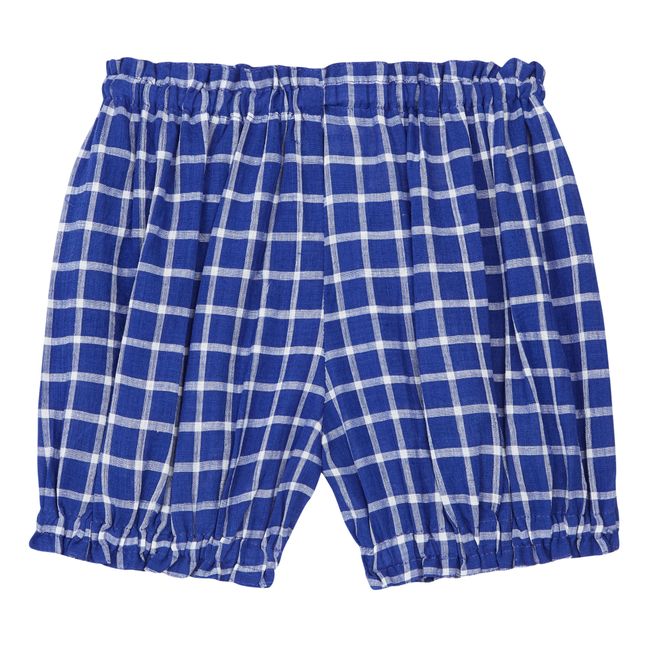 Checked Bloomers | Navy blue