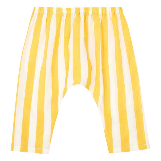 Striped Harem Pants | Yellow