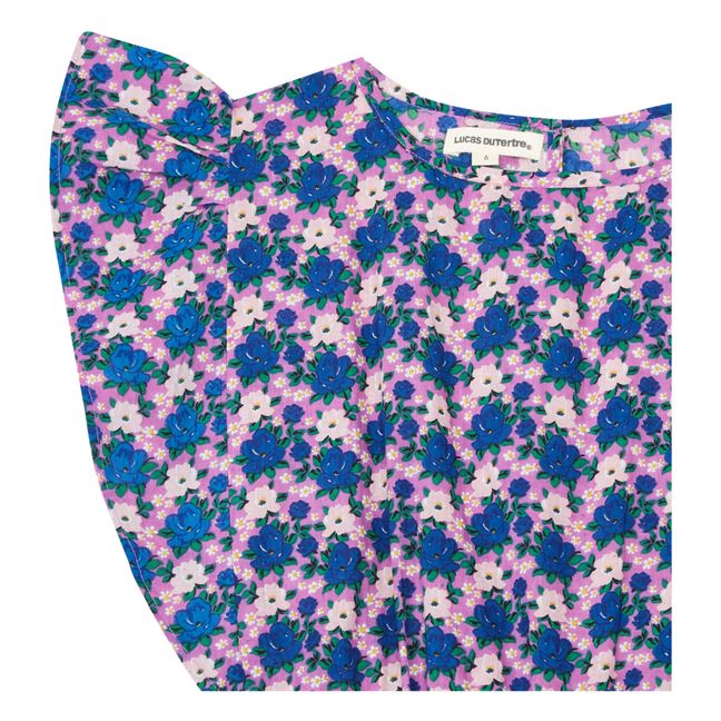 Robe Fleurie Moise | Bleu