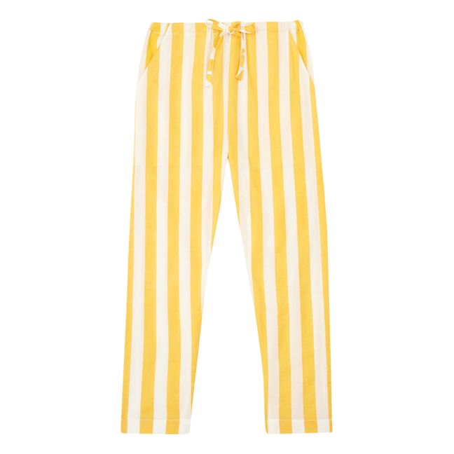 Pantalon Rayures | Jaune