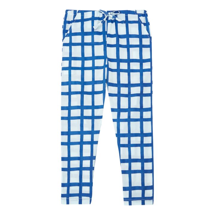 Checked Pants | Blue- Product image n°0