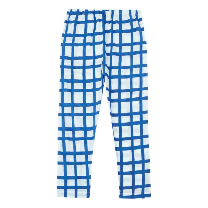 Checked Pants | Blue- Product image n°1