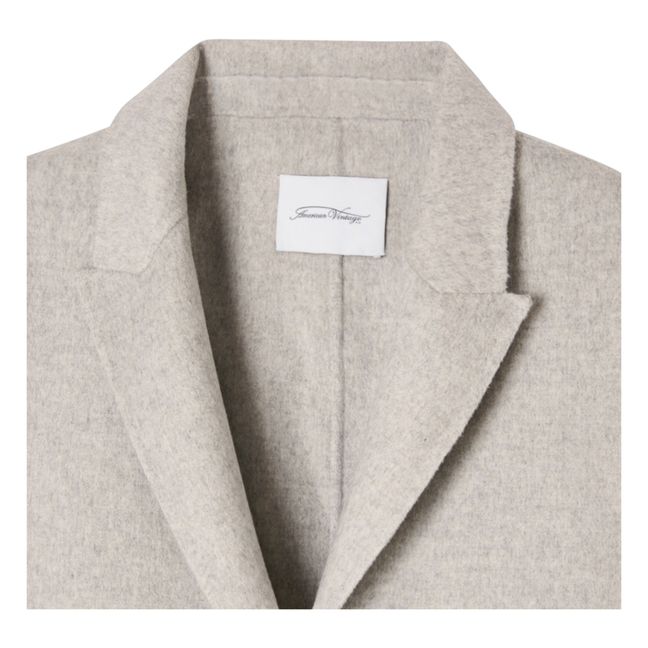 Manteau Court Boule Dadoulove Laine | Light eather grey