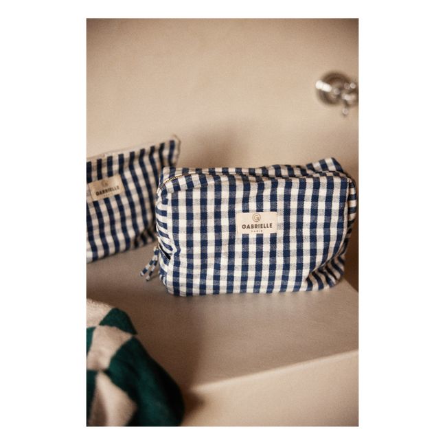 Trousse da bagno, modello: Vichy | Blu  indaco