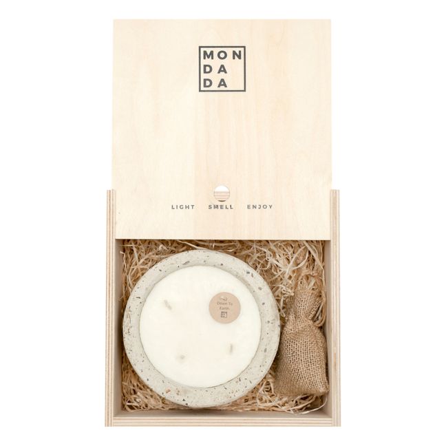 Down to earth scented candle | Blanc/Écru