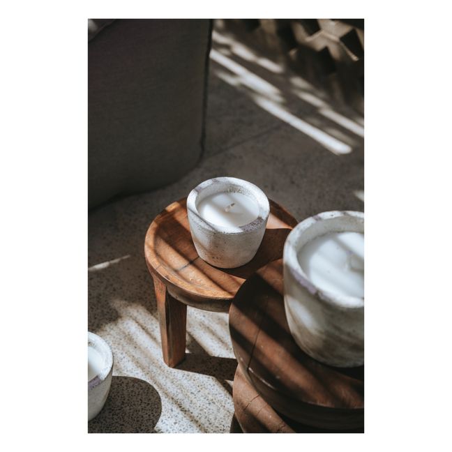 Bougie d'extérieur anti-moustique | Blanc/Écru