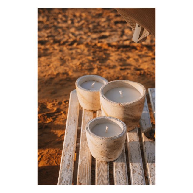 Outdoor colored candle neutral scent - M | Beige