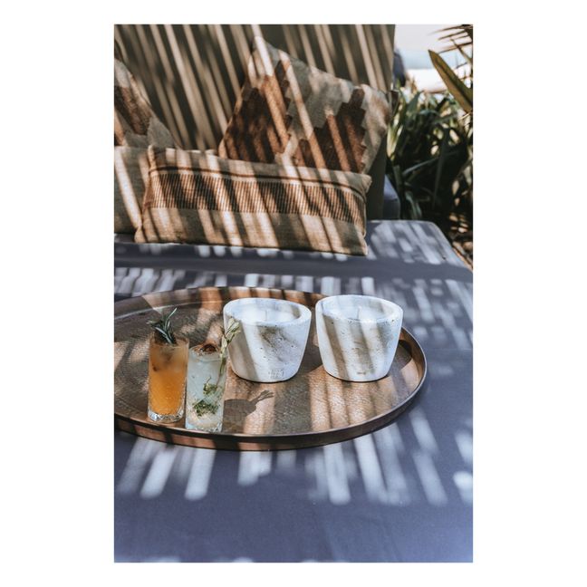 Outdoor colored candle neutral scent - M | Beige