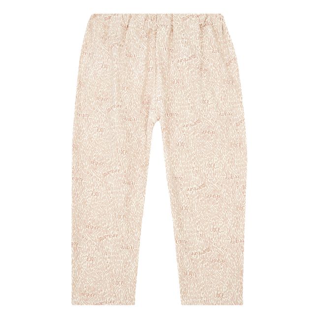 Pantalon Carotte en Coton Bio Recyclé | Vieux Rose