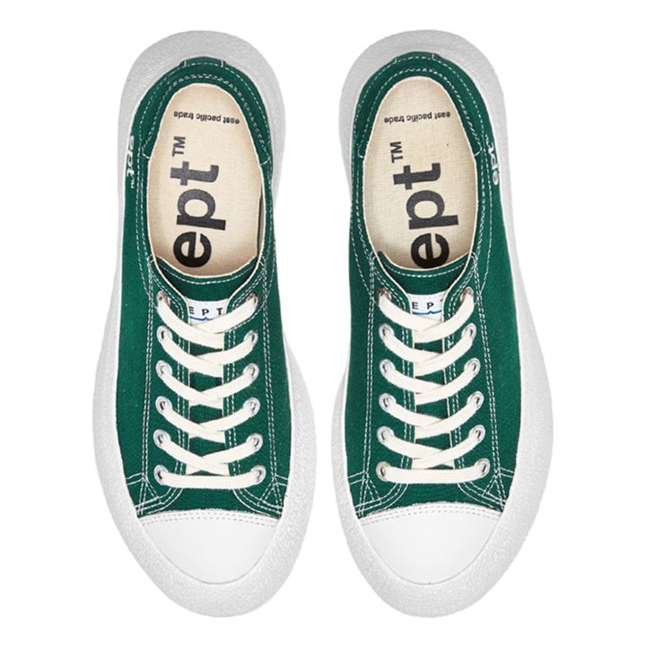 Scarpe da ginnastica, modello: Dive, in tela | Verde foresta- Immagine del prodotto n°1