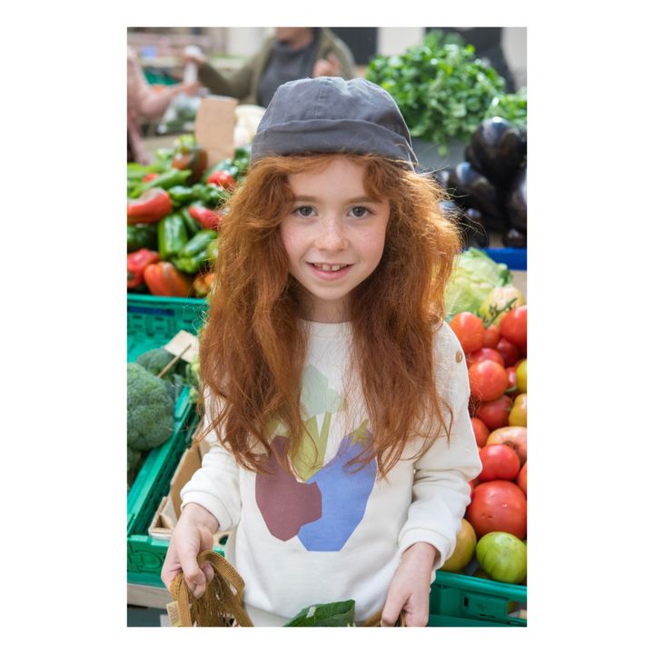 Sweatshirt Bio-Baumwolle Gemüse | Seidenfarben- Produktbild Nr. 3