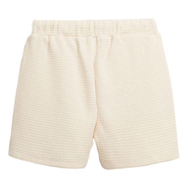 Short Coton Bio Gaufré | Ecru