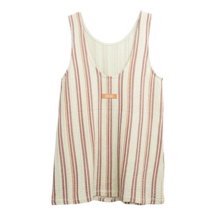 Striped Organic Cotton Dress | Salvia- Imagen del producto n°6