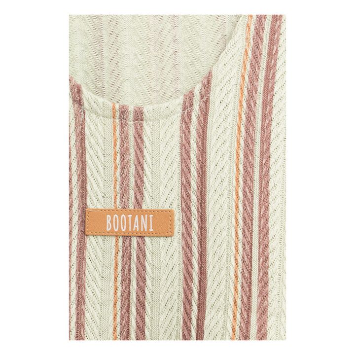 Striped Organic Cotton Dress | Salvia- Immagine del prodotto n°7