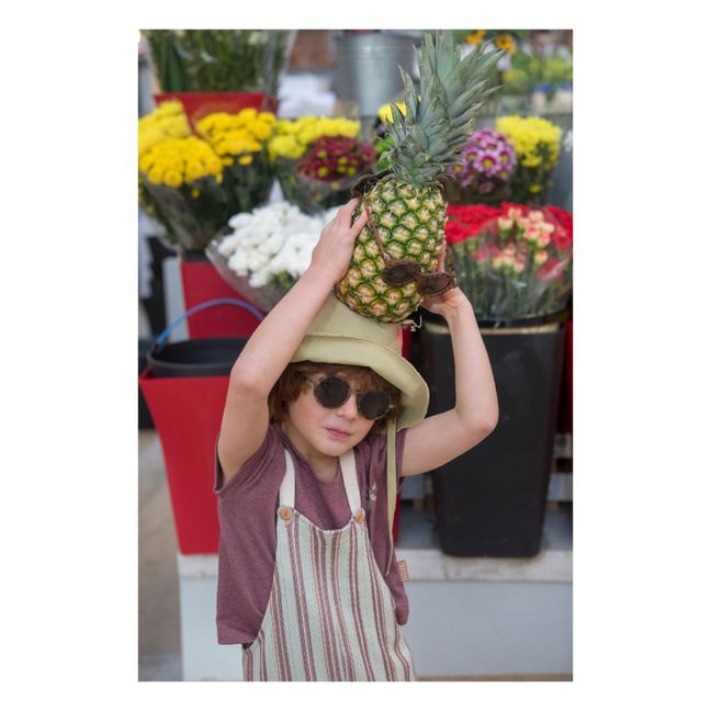 Organic Cotton Striped Dungarees | Salbei