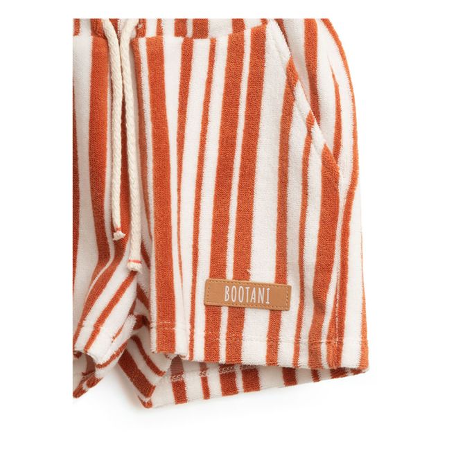 Organic Cotton Terry Cloth Shorts | Rosso