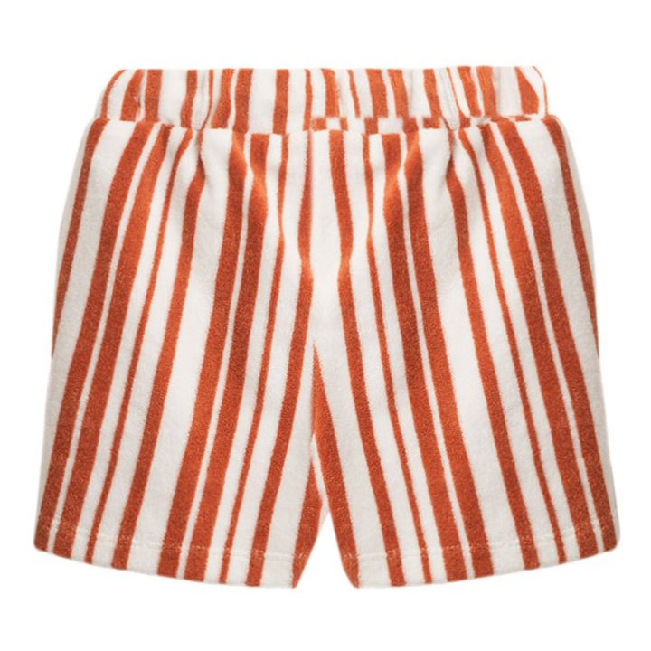 Organic Cotton Terry Cloth Shorts | Rosso- Immagine del prodotto n°3