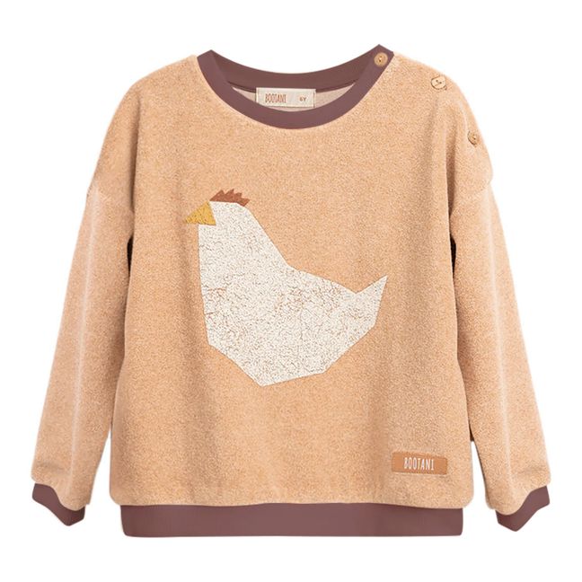 Sweatshirt Bio-Baumwolle  | Apricot