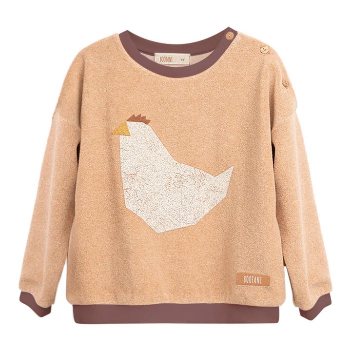 Organic Cotton Sweatshirt  | Apricot- Product image n°0