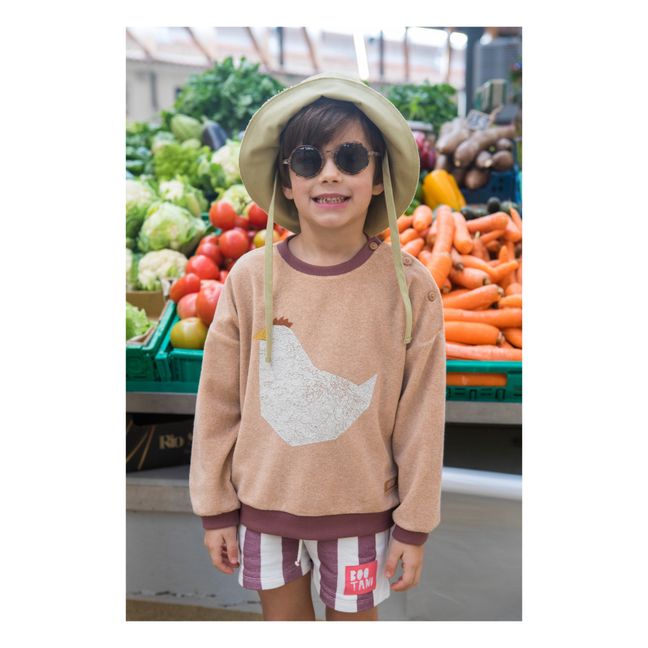 Sweatshirt Bio-Baumwolle  | Apricot