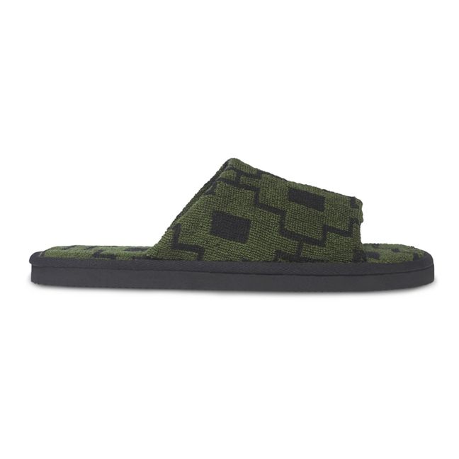 Machu Pichu Terry Sandals | Waldgrün