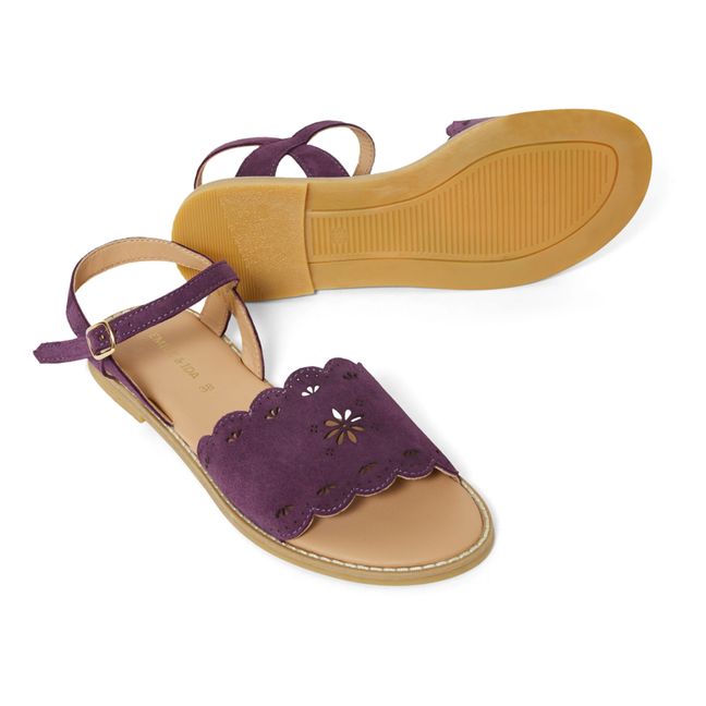 Troutrou Leather Sandals | Violett