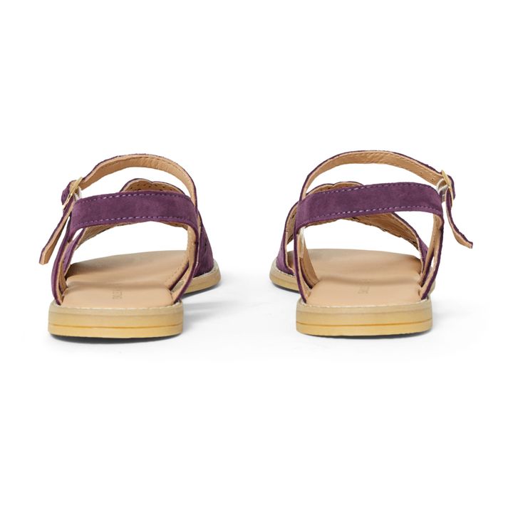 Troutrou Leather Sandals | Purple- Product image n°2