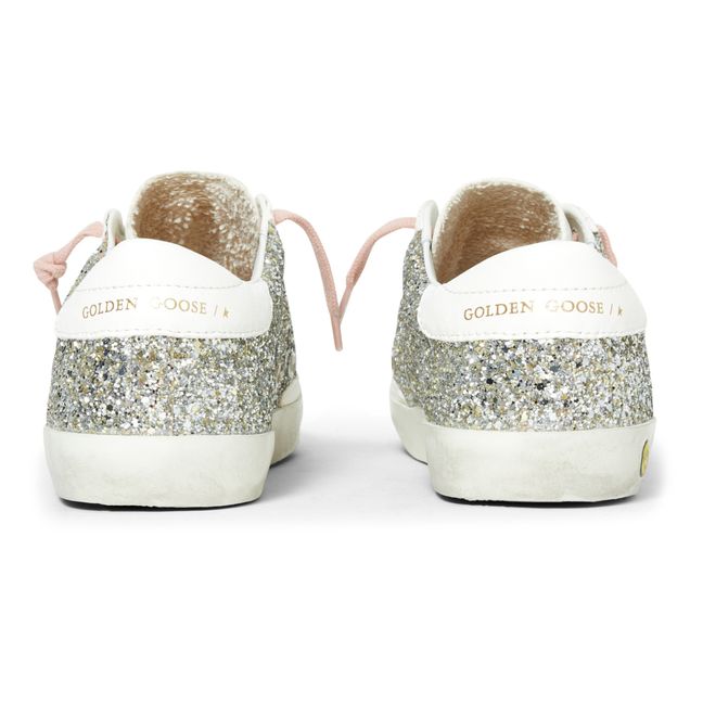 Bonpoint x Golden Goose - Baskets à Lacets Paillettes | Argenté