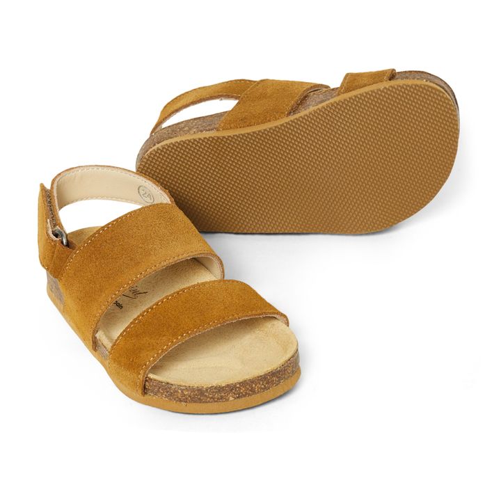 Agostino Leather Sandals | Ocra- Immagine del prodotto n°1