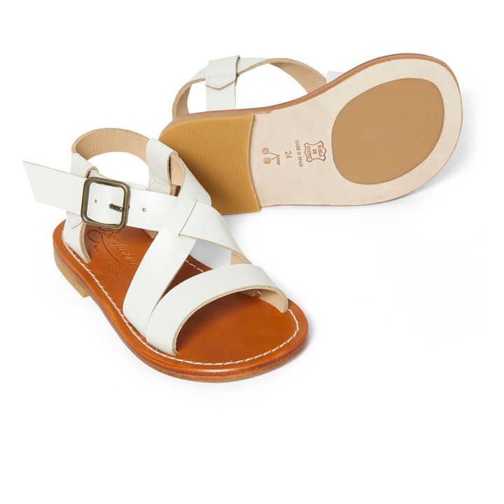 Caina Leather Sandals | Ecru- Immagine del prodotto n°1