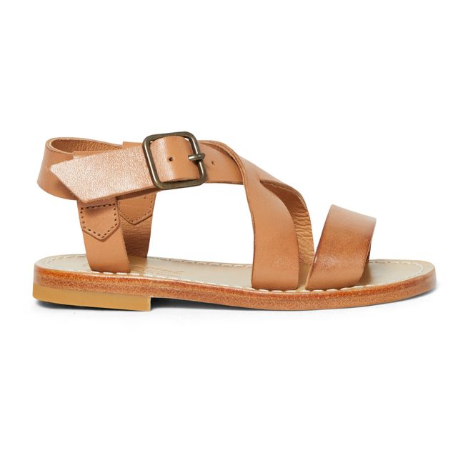 Caina Leather Sandals | Kamelbraun