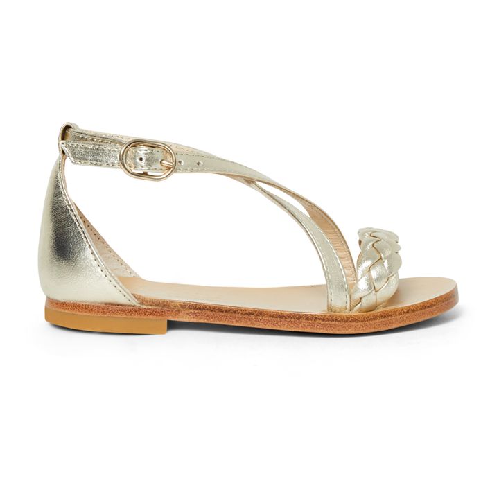 Celi Leather Sandals - Ceremony Collection | Gold- Produktbild Nr. 0