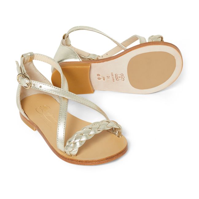 Celi Leather Sandals - Ceremony Collection | Gold