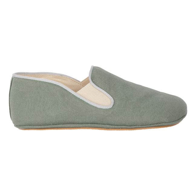 Noa Cotton Slippers | Verde Pálido