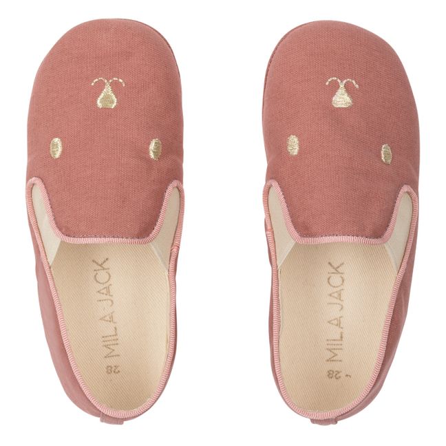 Noa Bear Slippers | Pink