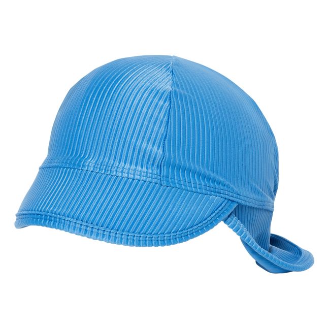 Anti UV Ribbed Cap | Blu