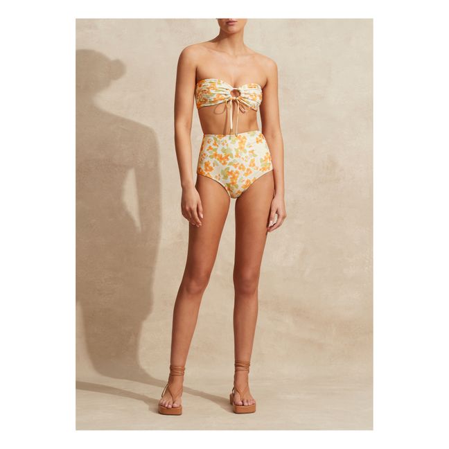 Bas de Maillot Fleuri | Ecru