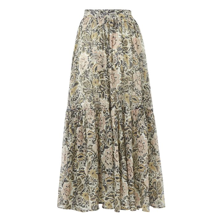 Boa Floral Print Skirt | Ecru- Immagine del prodotto n°3